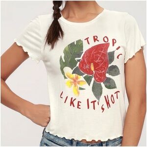 NWOT Sage The Label Tropical Heartache Tee XS